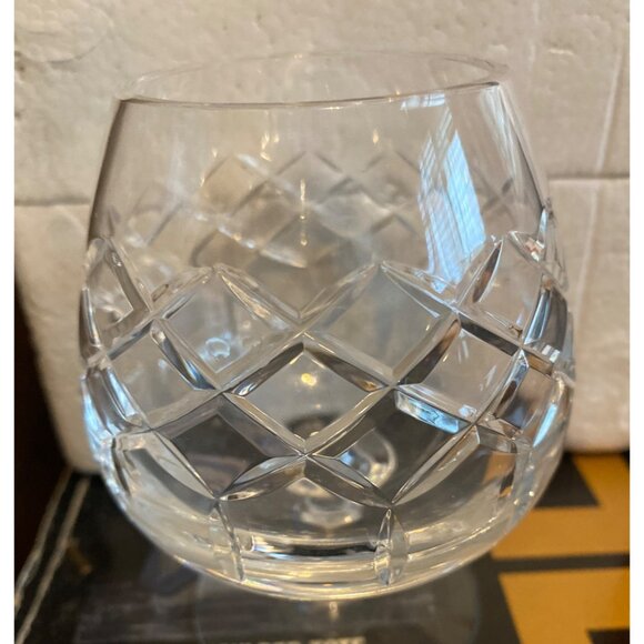 Vintage Signed Cartier Cut Crystal Cordial Glass/Mini Brandy Snifter 4.5" - Picture 3 of 7